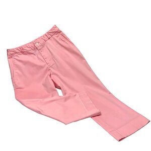 Ralph Lauren Golf Pink Cotton Blend Straight Leg Ankle‎ Pant